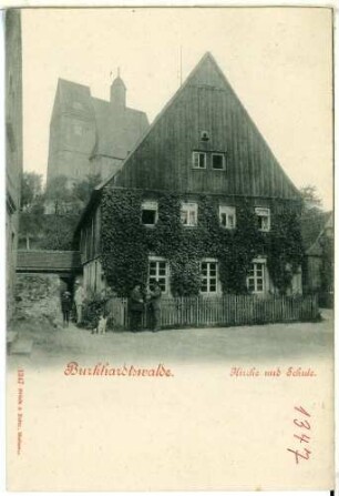 Burkhardtswalde. Kirche und Schule