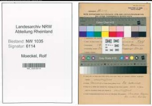Entnazifizierung Rolf Moeckel , geb. 01.06.1904 (Ingenieur)