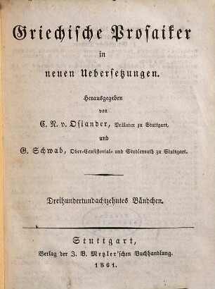 Polybios Geschichten, 1
