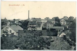 Großröhrsdorf. Blick auf den Ort
