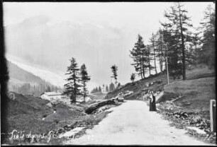 Tré le Champ, Straße zum Glacier du Tour