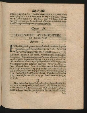 Caput II. De Successione Ascendentium Ab Intestato.