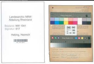 Entnazifizierung Heinrich Hebing , geb. 11.05.1913 (Gartenmeister)