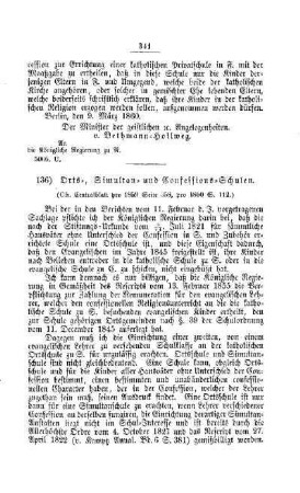 Orts-, Simultan-und Confessions-Schulen : [IV. Elementarschulwesen]