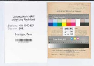 Entnazifizierung Ernst Boettiger, geb. 11.01.1903 (Verwaltungsbeamter)