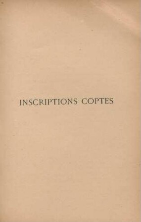 Inscriptions coptes