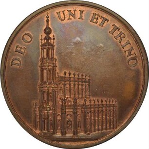 Kurfürst Friedrich August II. als König August III. von Polen - Einweihung der Katholischen Hofkirche