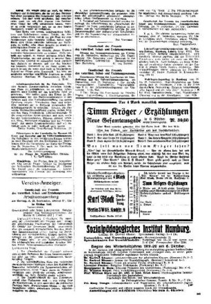 [Anzeigen] : Beilage zu Nr. 39 der Pädagogischen Reform