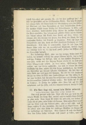 17. Ein Narr fragt viel, worauf kein Weiser antwortet.