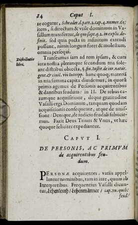 De Personis, Ac Primum de acquirentibus feudum.