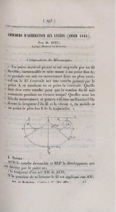 Concours d'agrégation aux lycées (année 1845).