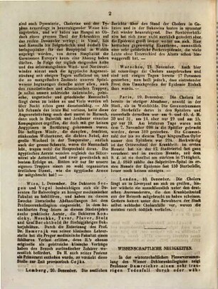 Medizinische Neuigkeiten für praktische Ärzte : Centralbl. für d. Fortschritte d. gesamten medizin. Wissenschaften. 4. 1854