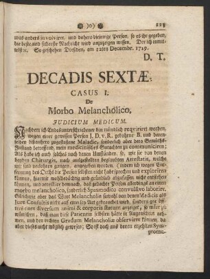 Decadis Sextae