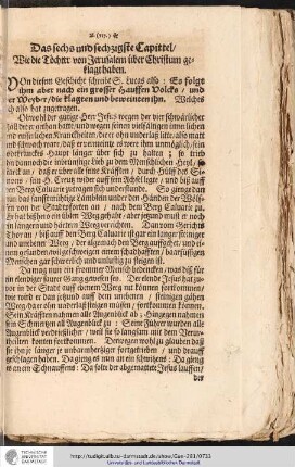Das sechs und sechzigste Capittel