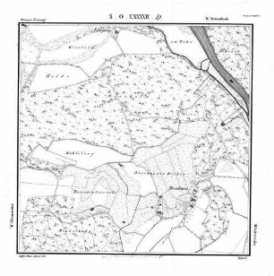 Kartenblatt SO LXXXVII 41 Stand 1825
