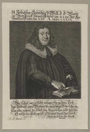 Bildnis des Johann Leonhard Will