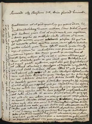 1 lat. Brief, Basel 25.6.1669