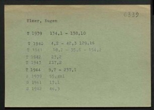 Ulmer, Eugen
