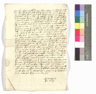 Brief Hans Eyger an Hans von Kaltental, Vogt zu Öhringen.