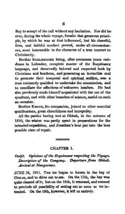 CHAPTER I. - Outfit. Opinions of the Esquimaux respecting the Voyage. Description of the Company. Departure from Okkak. Arrival at Nungorome.