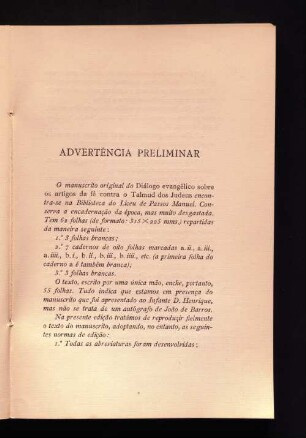 Advertencia Preliminar