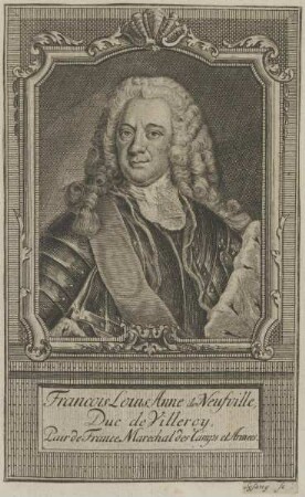 Bildnis von Francois Louis Anne de Neufville de Villeroy