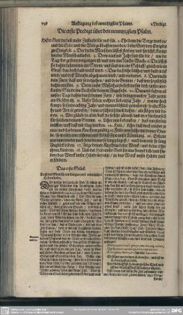 Die Predigten über den neuntzigsten Psalm