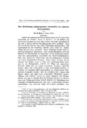 Zur Errichtung pädagogischer Lehrstühle an unseren Universitäten : (Fortsetzung)