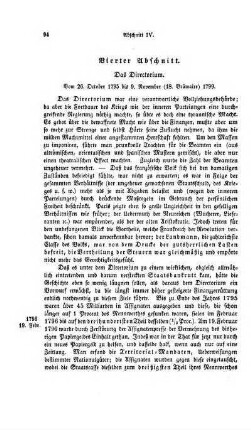 Vierter Abschnitt. Das Directorium