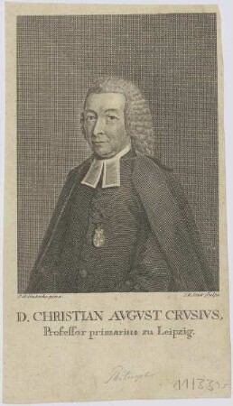 Bildnis des Christian Avgvst Crvsivs