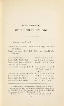The great roll of the pipe for the ... year of the reign of King Henry the Second, [7]. ... for the eleventh year of the reign ..., A.D. 1164 - 1165