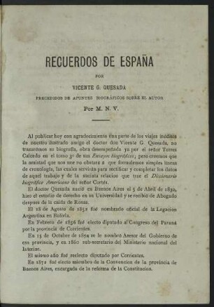 Precedidos de apuntes biográficos sobre el autor
