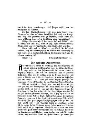 Zur russischen Agrarreform