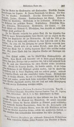 207 "Bibliotheca Sacra Patrum Ecclesiae Graecorum. Pars III"