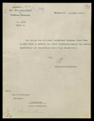 Gesuche und Beschwerden verschiedener Art von Behörden, Vereinen und Privatpersonen