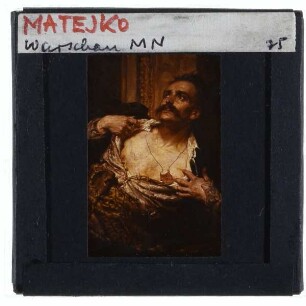 Matejko, Rejtan : Detail, Figur des Rejtan