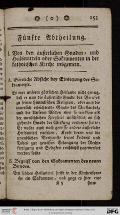 Fuenfte Abtheilung