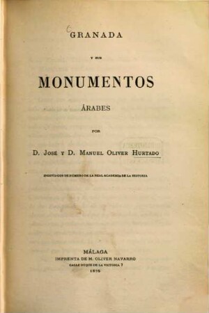 Granada y sus monumentos árabes