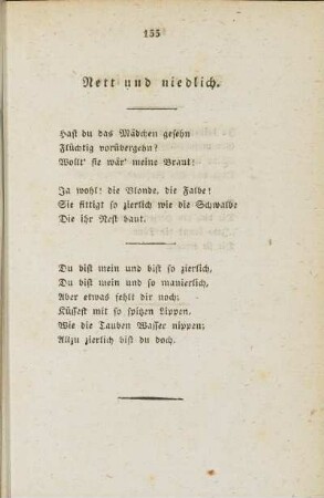 Nett und niedlich.