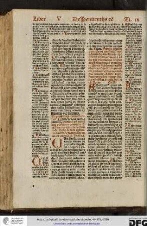De penitentiis et remissionibus.