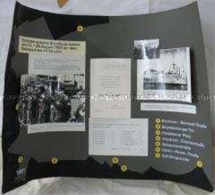 Ausstellungstafel über die Kampfgruppen der Arbeiterklasse