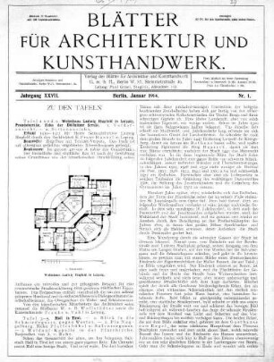 Nr. 1., Januar 1914