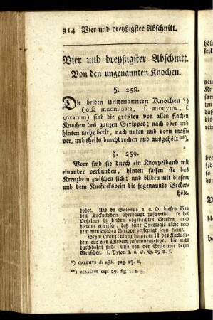 Vier und dreyßigster Abschnitt. Von den ungenannten Knochen.