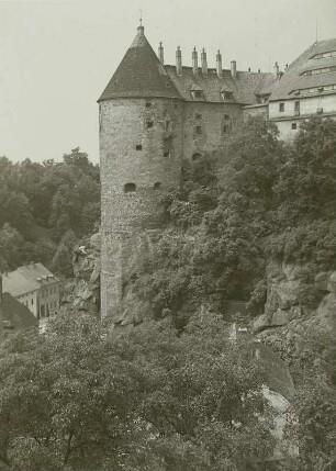 Bautzen, Alte Wasserkunst, Ansicht von der Mühltorbastei