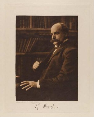 "Prof. Dr. Robert Münzel, Direktor der Stadtbibliothek" aus der Mappe "Hamburgische Männer und Frauen am Anfang des XX. Jahrhunderts"