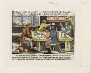 Drey, aus: "OFFICIA M.T.C. EJn Bůch So Marcus Tullius Cicero der Römer zů seynem Sune Marco. Von den tugentsamen ämptern [...]", Augsburg 1531