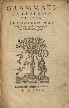 Grammatica chaldaea et Syra