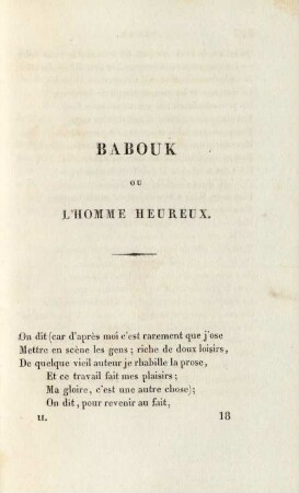 Babouk ou l'omme heureux