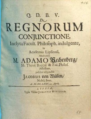 De regnorum coniunctione