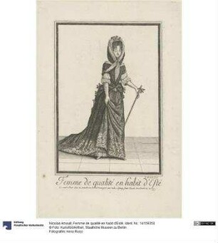 Femme de qualité en habit d'Esté